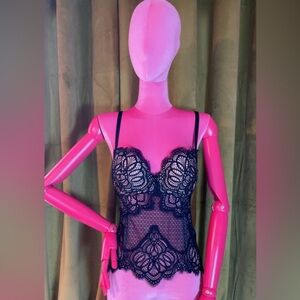 Victoria's Secret Black Lace Chemise